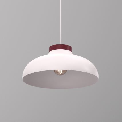 Kabelhanglamp BASCA 1xE27/15W/230V crème/bordeaux