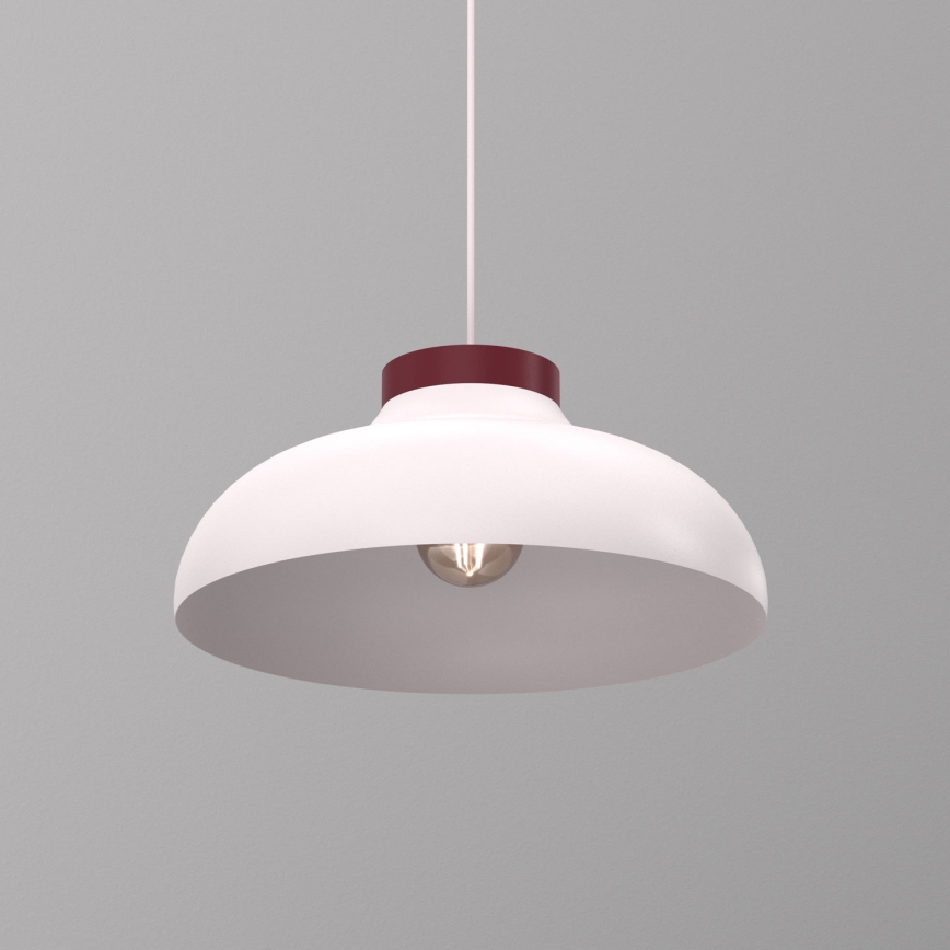 Kabelhanglamp BASCA 1xE27/15W/230V crème/bordeaux