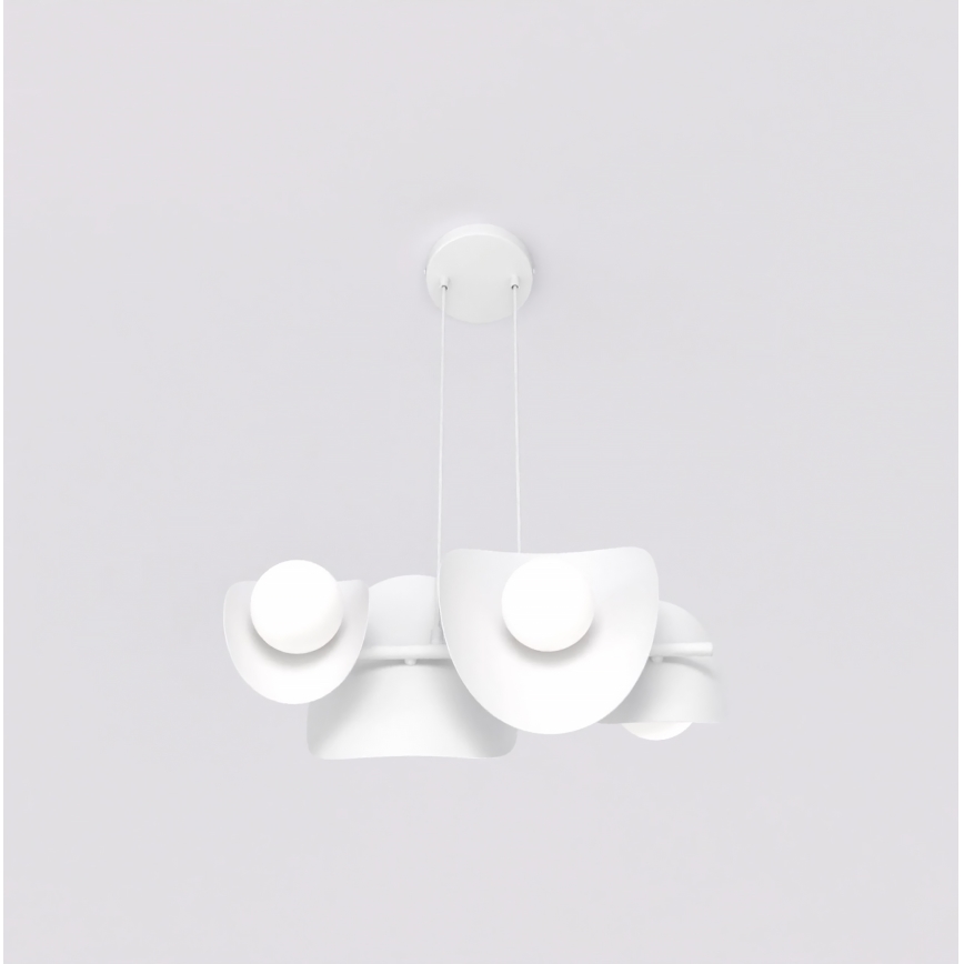 Kabelhanglamp ELEMENTI 4xG9/8W/230V wit