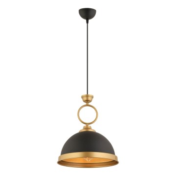 Kabelhanglamp MONZA 1xE27/40W/230V Ø 30 cm zwart/bronzen