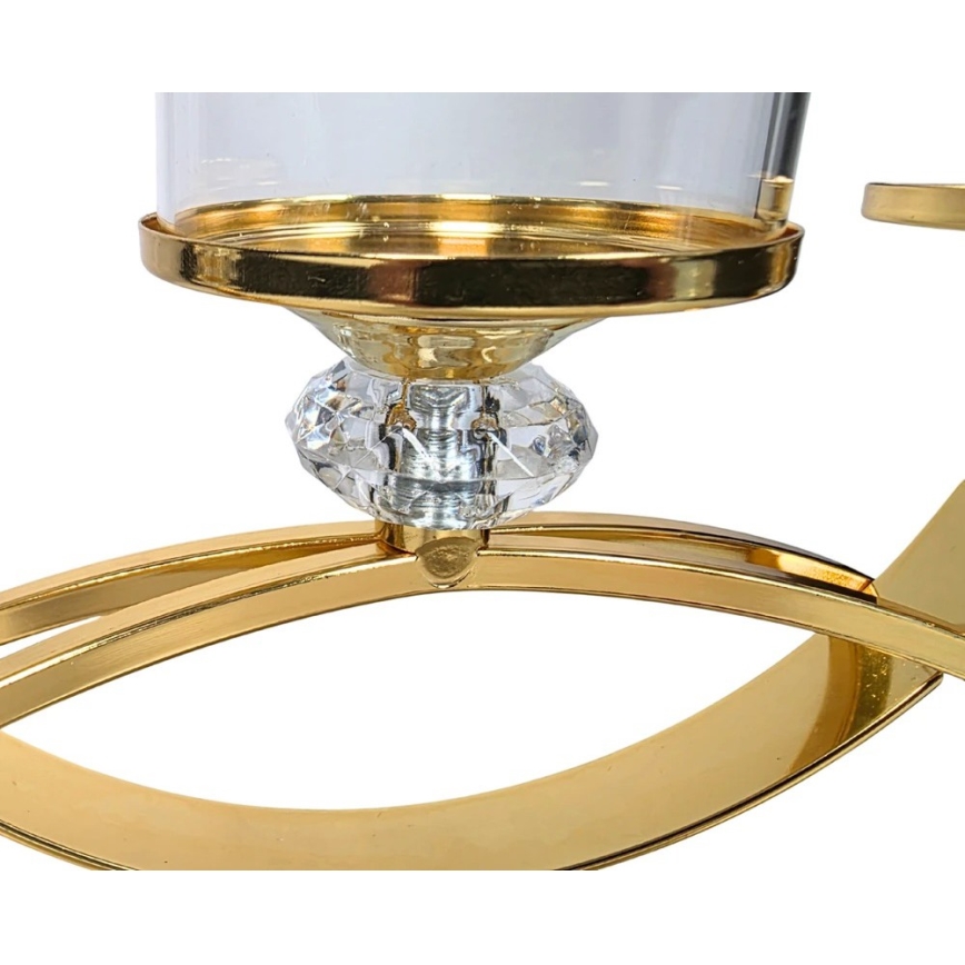 Kandelaar GLAMOUR goud/helder