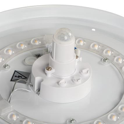 Plafonnier LED avec détecteur de mouvement et capteur crépusculaire FOGLER LED/12W/230V Ø 28 cm