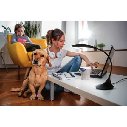 Lampe de table flexible à intensité variable FRANCO LED/6,8W/230V noir