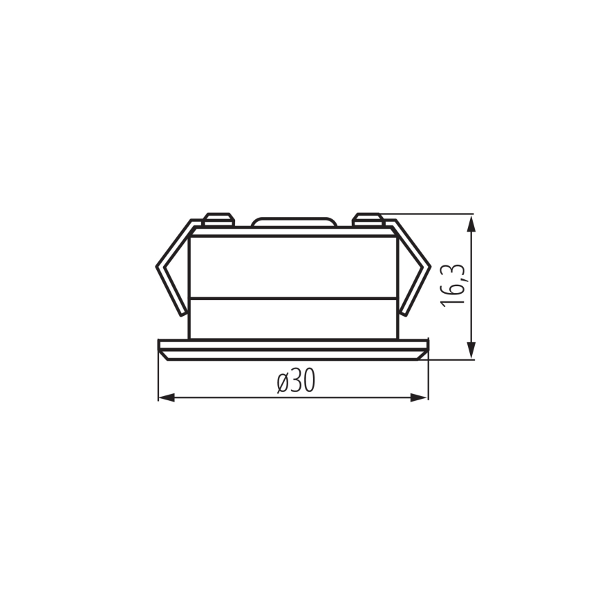 Hangende LED plafondverlichting voor buiten IMBER LED/1W/12V 3000K diameter 3 cm 40 lm IP65 zilver