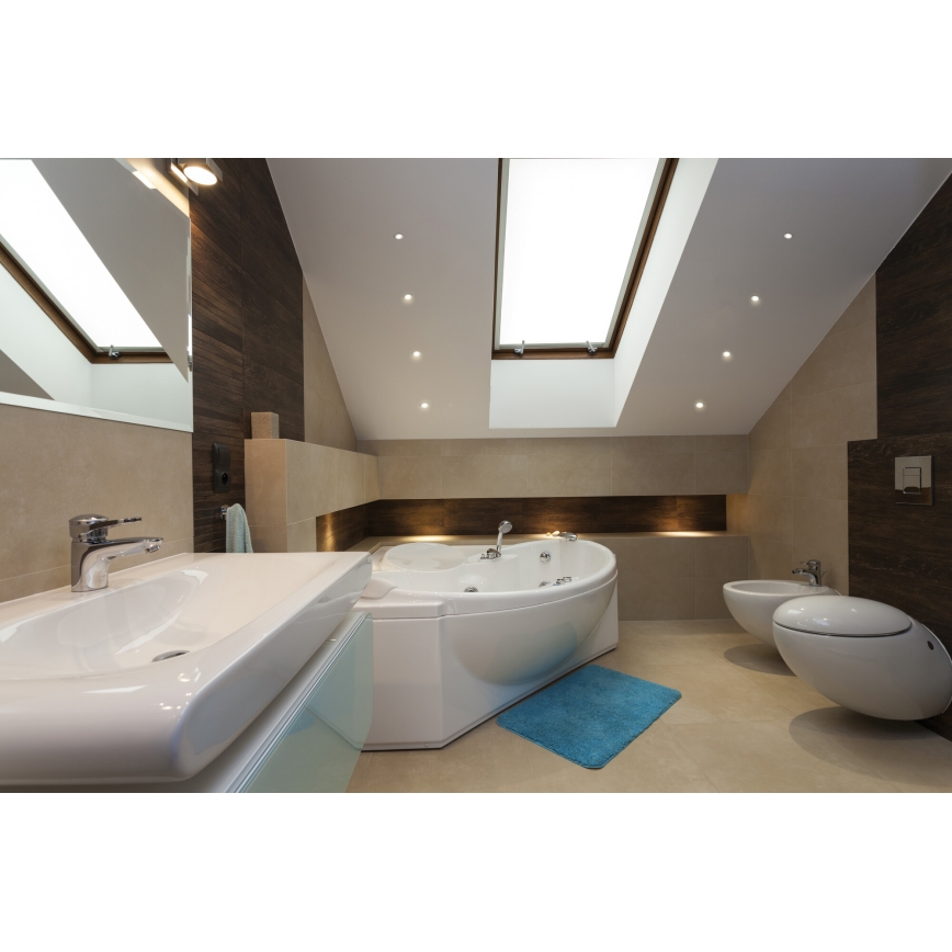 Hangende LED plafondverlichting voor buiten IMBER LED/1W/12V 3000K diameter 3 cm 40 lm IP65 wit