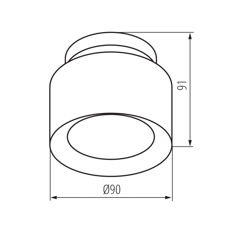 LED-inbouwspot SONOR LED/6W/230V 3000/4000/5700K + LED/1,5W 2200K Ø 9 cm wit