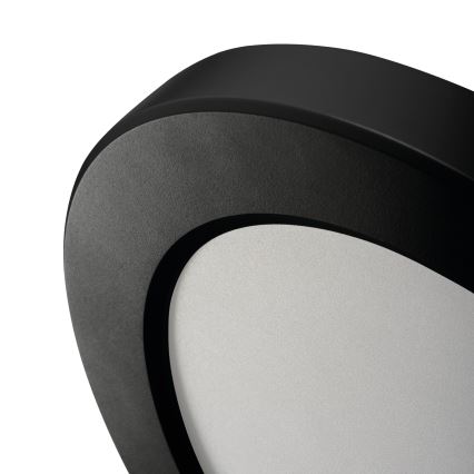 LED Plafond-/inbouwlamp met bewegingssensor 2-in-1 ERGA LED/17W/230V 3000/4000/6500K zwart
