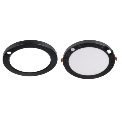 LED Plafond-/inbouwlamp met bewegingssensor 2-in-1 ERGA LED/17W/230V 3000/4000/6500K zwart