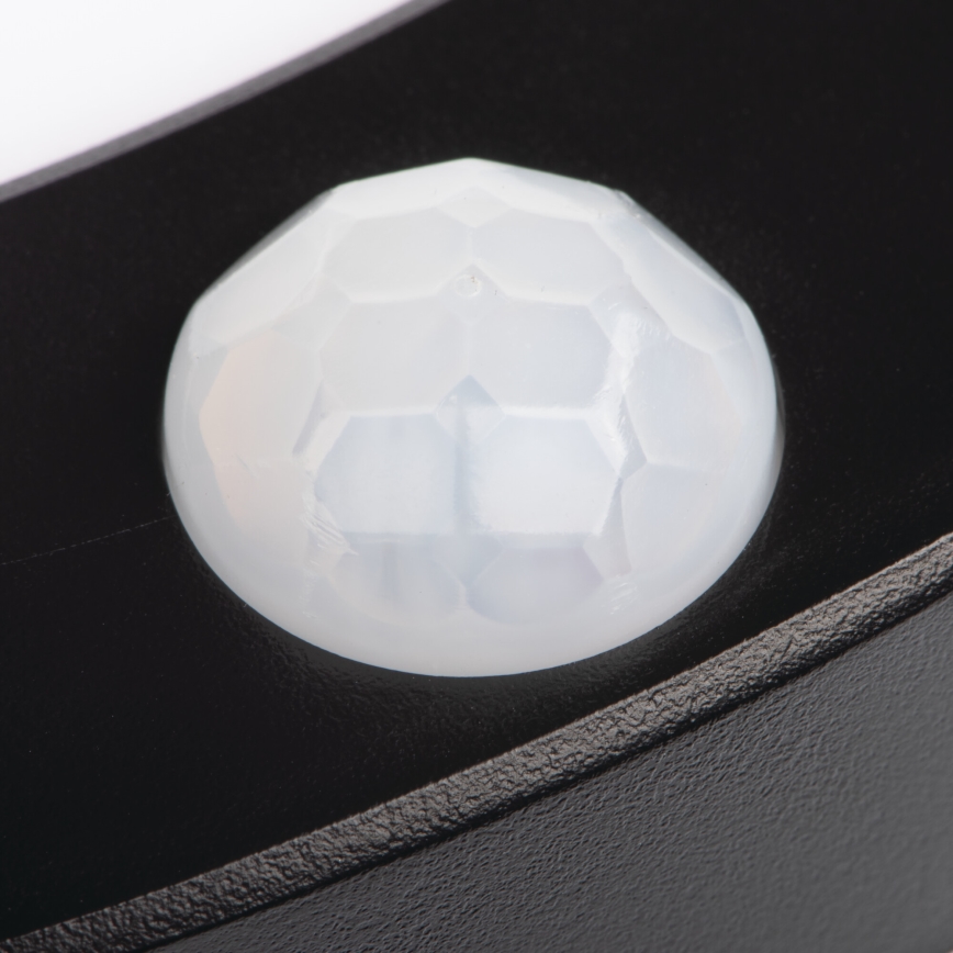 LED Plafond-/inbouwlamp met bewegingssensor 2-in-1 ERGA LED/17W/230V 3000/4000/6500K zwart