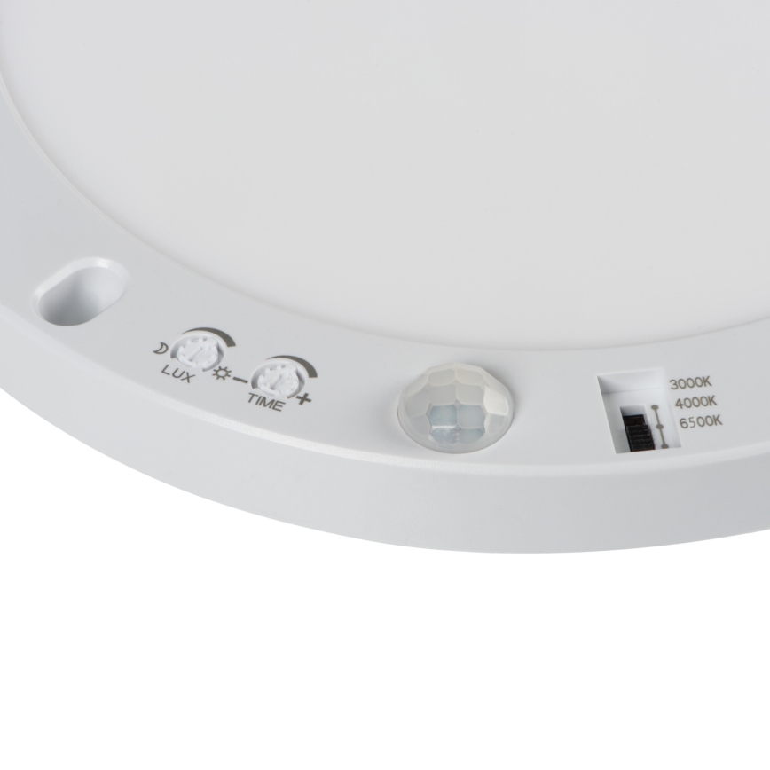 LED Plafond-/inbouwlamp met bewegingssensor 2-in-1 ERGA LED/17W/230V 3000/4000/6500K wit