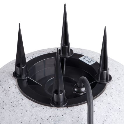 Buitenlamp STONO 1xE27/15W/230V Ø 20 cm IP65