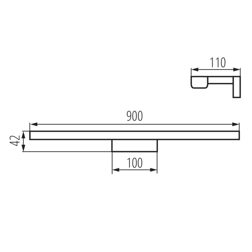 Éclairage LED de miroir de salle de bain ASTEN LED/15W/230V IP44 blanc
