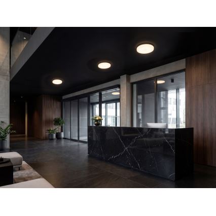 Plafonnier LED avec détecteur de mouvement et capteur crépusculaire VARSO LED/22/30W/230V 3000/4000/6500K Ø 33 cm IP54