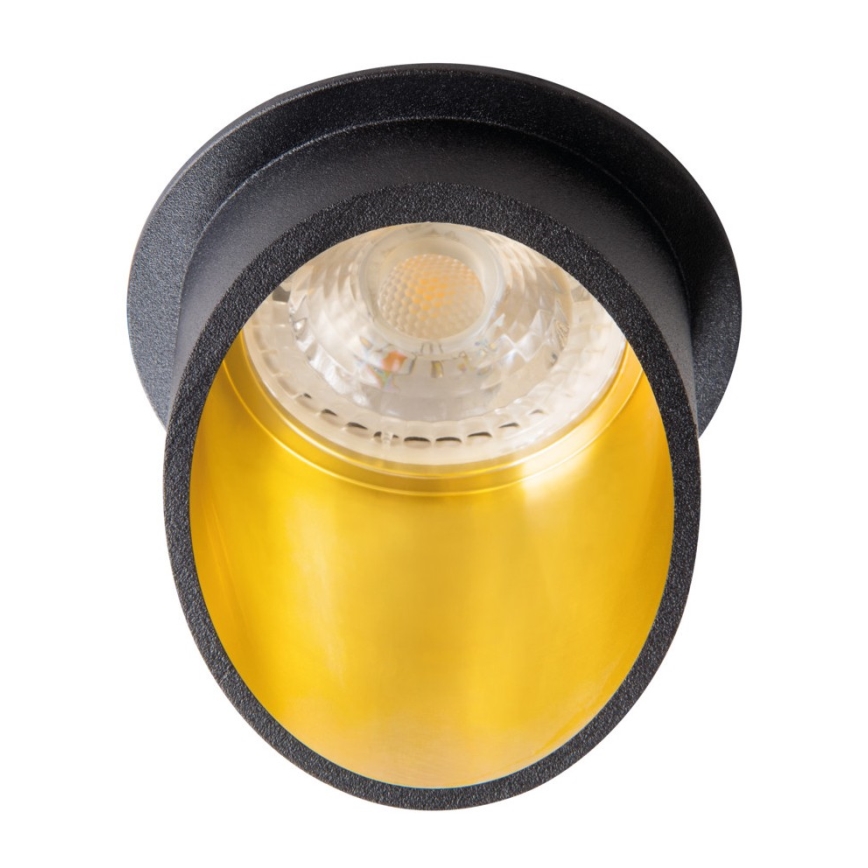 Inbouwspot SPAG GU10/35W zwart/goud