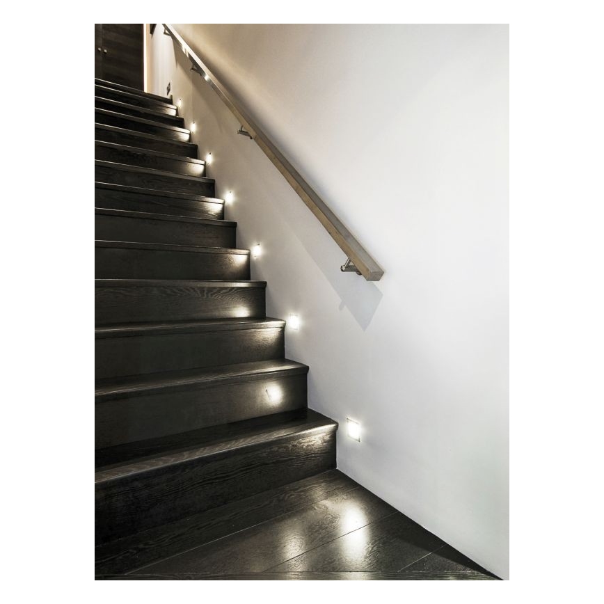 Effectiviteit beton Buitenlander Kanlux 27370 - LED Trapverlichting APUS met sensor LED/0,8W/12V 3000K |  Lumimania