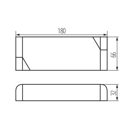 LED elektronische transformator 100W/24V