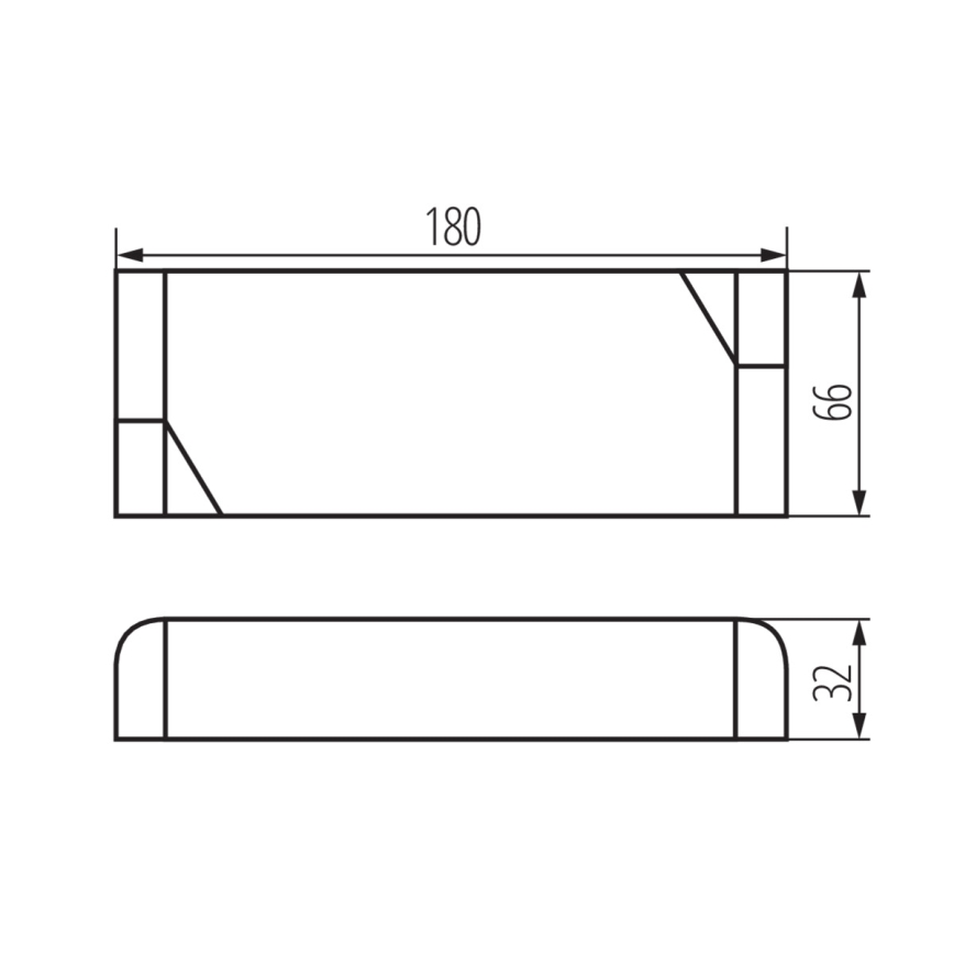 LED elektronische transformator 100W/24V
