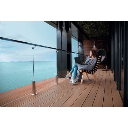 Applique murale extérieure LED dotée d'un détecteur de mouvement et d'un capteur crépusculaire REKA LED/7W/230V IP54 anthracite ronde