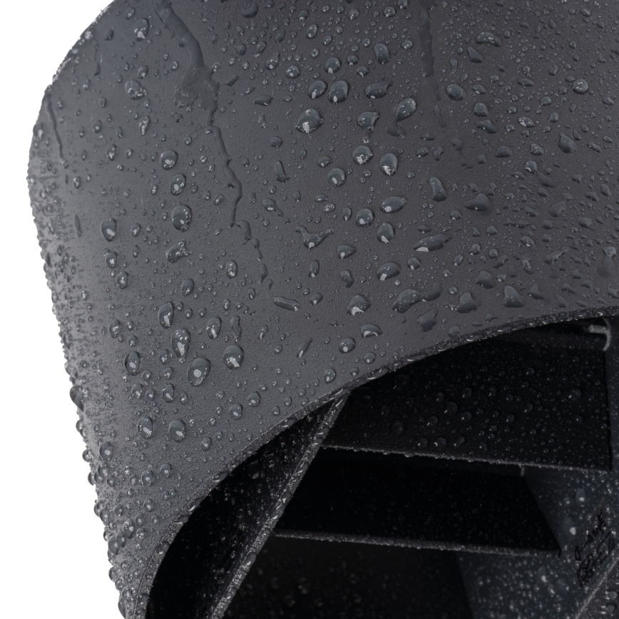 Applique murale extérieure LED dotée d'un détecteur de mouvement et d'un capteur crépusculaire REKA LED/7W/230V IP54 anthracite ronde