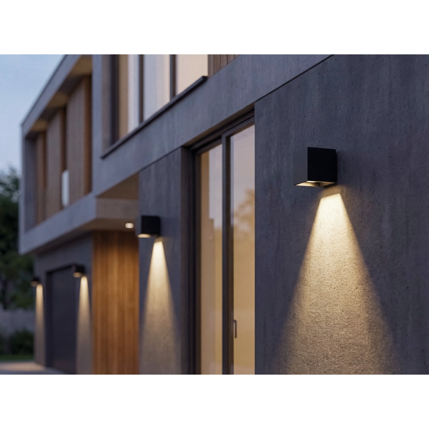 LED zonne-wandlamp met sensor REKA LED/3W/3,7V 1800 mAh 3000/4000/6500K IP65 zwart