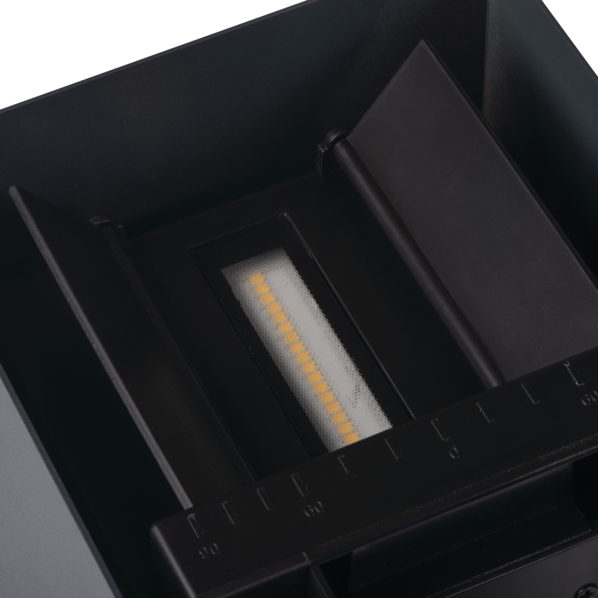 LED zonne-wandlamp met sensor REKA LED/3W/3,7V 1800 mAh 3000/4000/6500K IP65 zwart