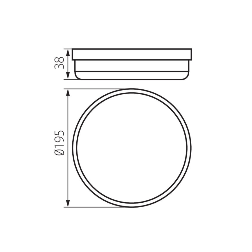 Plafonnier salle de bain TOLU LED/18W/230V 4000K IP54 blanc