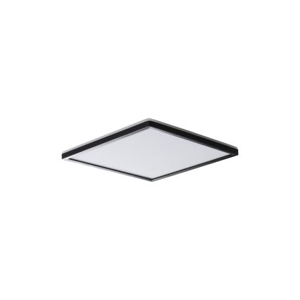 LED plafondlamp AZPO LED/12,3W/230V 3000/4000/6000K 22,5x22,5 cm IP54 zwart