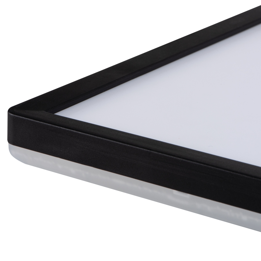 LED plafondlamp AZPO LED/12,3W/230V 3000/4000/6000K 22,5x22,5 cm IP54 zwart