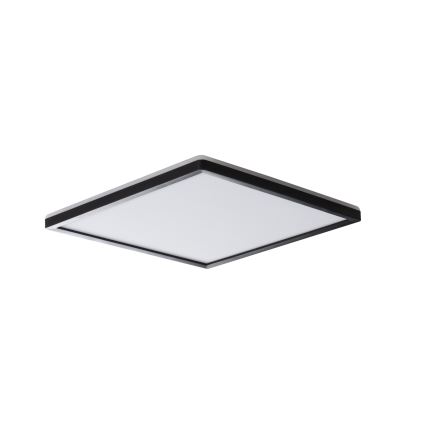 Plafonnier LED AZPO LED/17,5W/230V 3000/4000/6000K 30x30 cm IP54 noir