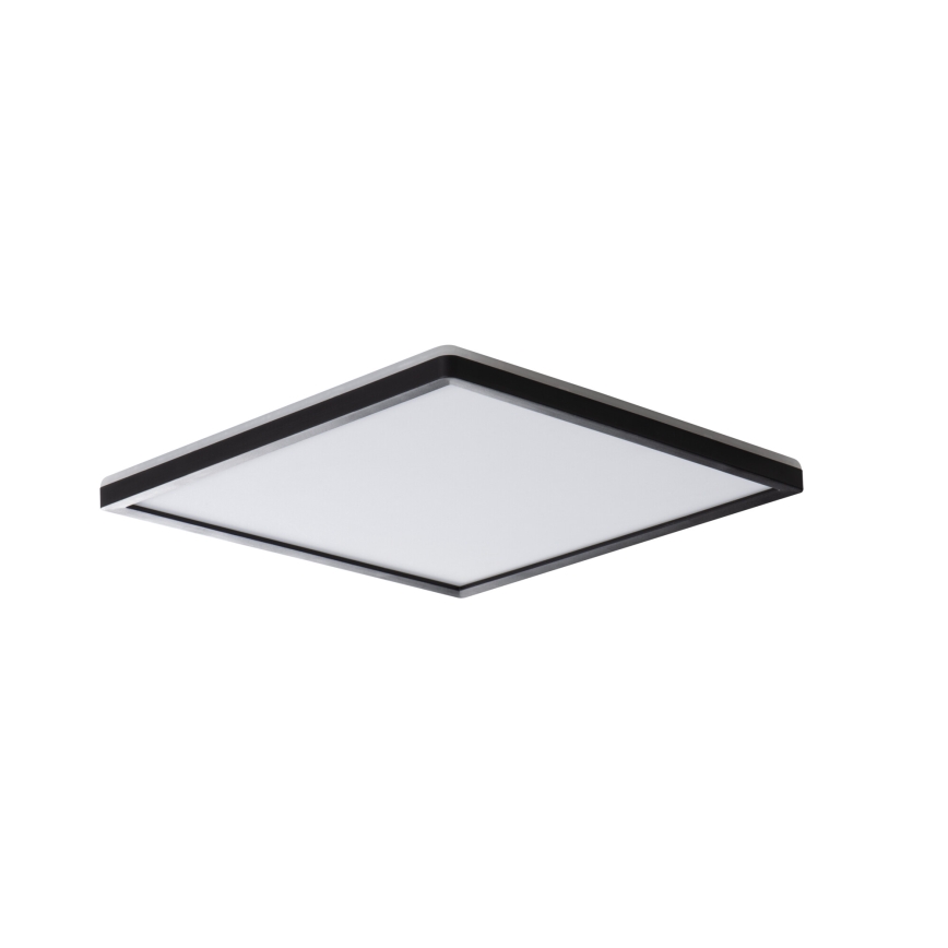 Plafonnier LED AZPO LED/17,5W/230V 3000/4000/6000K 30x30 cm IP54 noir