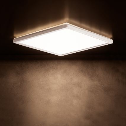 Plafonnier LED AZPO LED/22W/230V 3000/4000/6000K 42x42 cm IP54 blanc