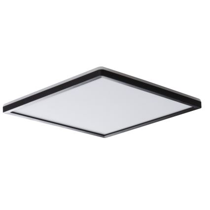 Plafonnier LED AZPO LED/22W/230V 3000/4000/6000K 42x42 cm IP54 noir