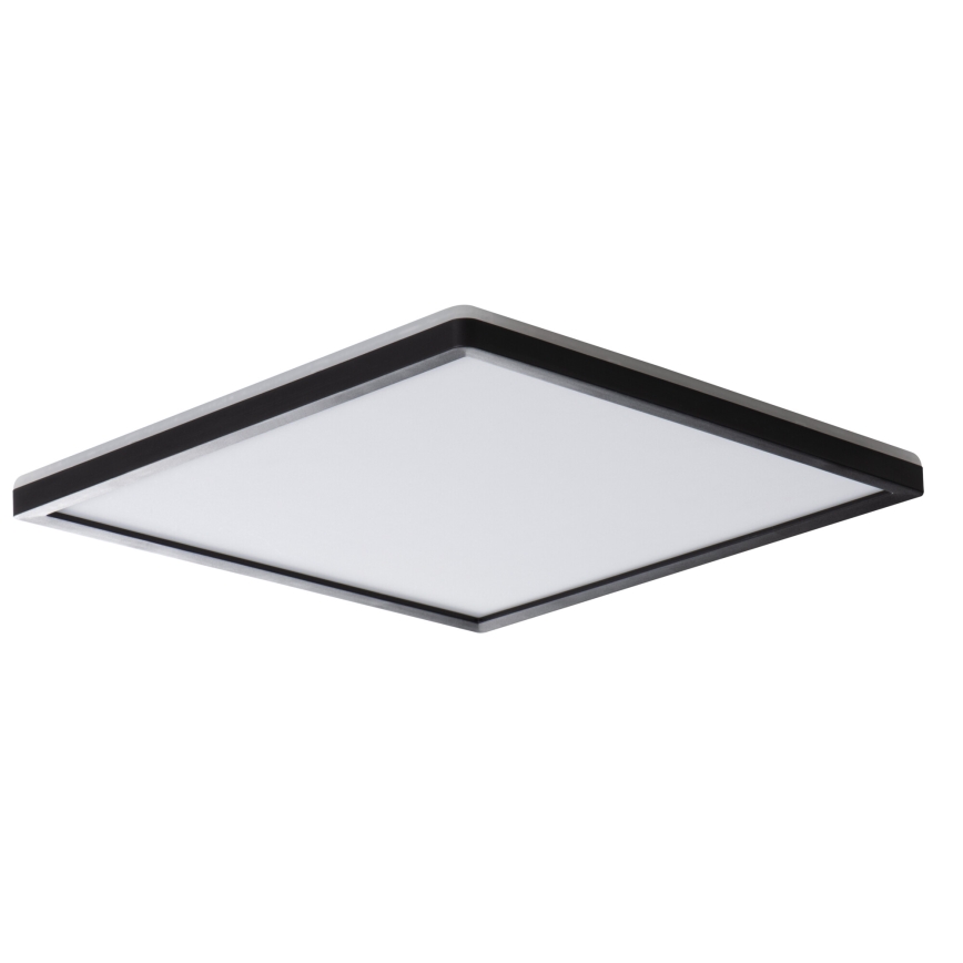 Plafonnier LED AZPO LED/22W/230V 3000/4000/6000K 42x42 cm IP54 noir