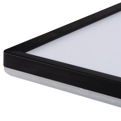 Plafonnier LED AZPO LED/22W/230V 3000/4000/6000K 42x42 cm IP54 noir