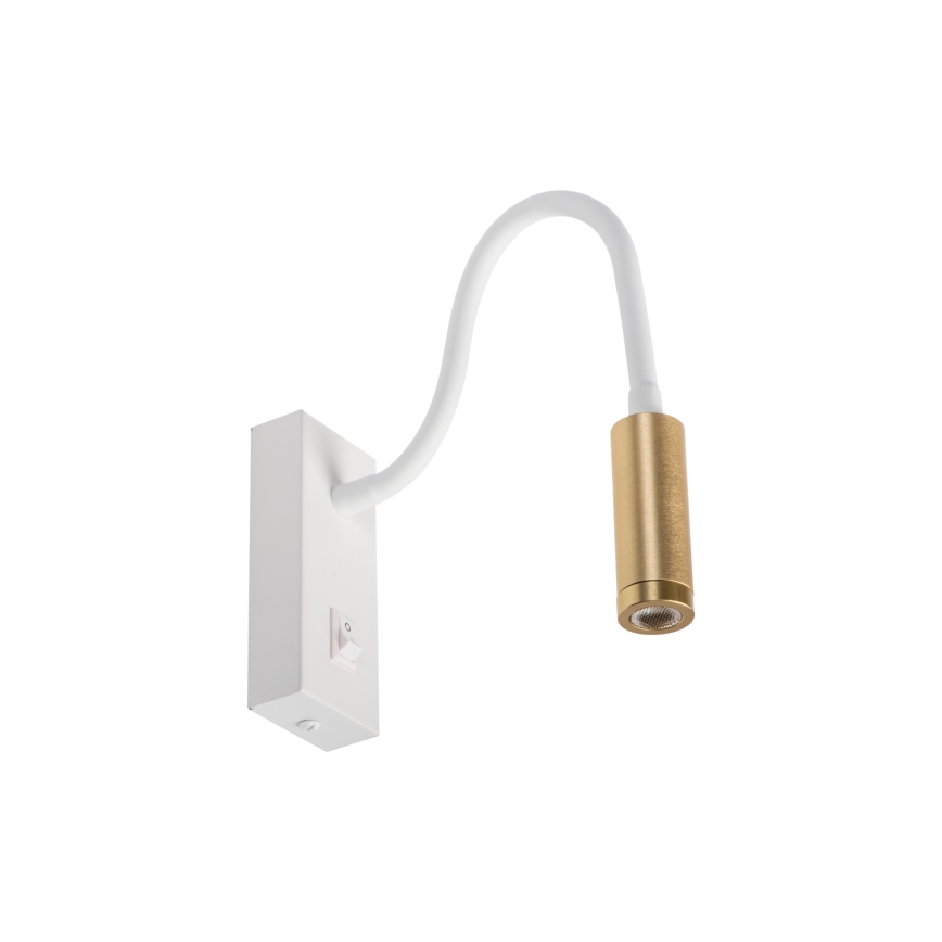 Flexibele LED-lamp TONIL LED/3,3W/230V wit/goud