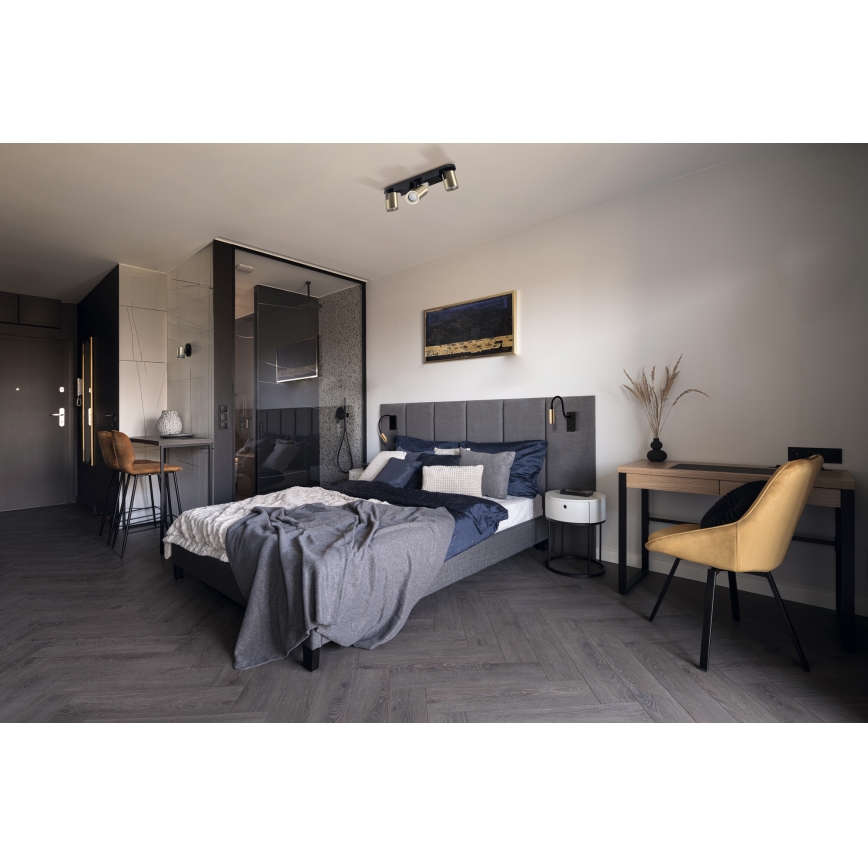 Lampe flexible LED TONIL LED/3,3W/230V noir/doré