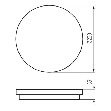 Plafonnier LED extérieur BENO LED/18W/230V 4000K blanc IP54