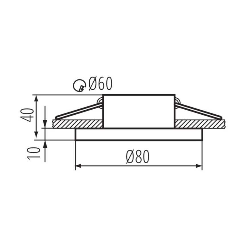 Inbouw Badkamer Lamp FLINI 10W IP44 wit