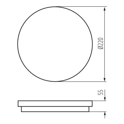 Plafonnier LED extérieur BENO LED/18W/230V 4000K anthracite IP54