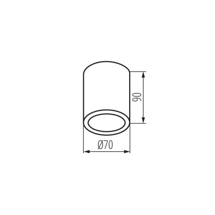 Kanlux 33362 - Spot extérieur AQILO 1xGU10/7W/230V IP65 anthracite