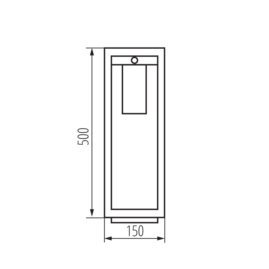 Sensorlamp voor buiten VIMO 1xE27/15W/230V 50 cm IP44 koper