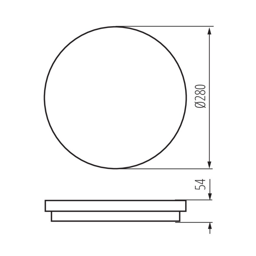LED Badkamer Lamp met Sensor STIVI LED/24W/230V IP65