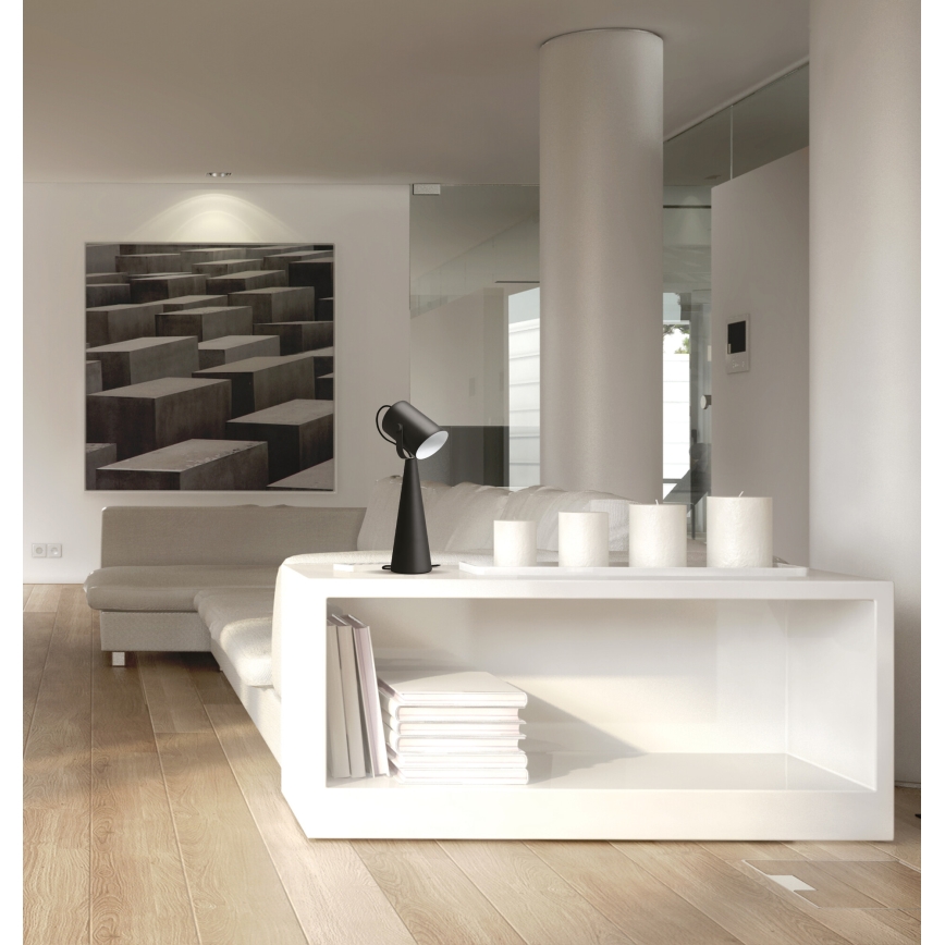 Tafellamp LARATA 1xE27/5W/230V zwart