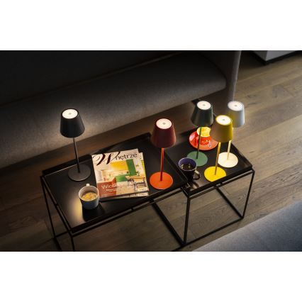 Lampe de table à intensité variable rechargeable INITA LED/1,2W/1800 mAh IP54 vert