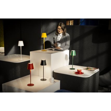 Lampe de table à intensité variable rechargeable INITA LED/1,2W/1800 mAh IP54 rouge