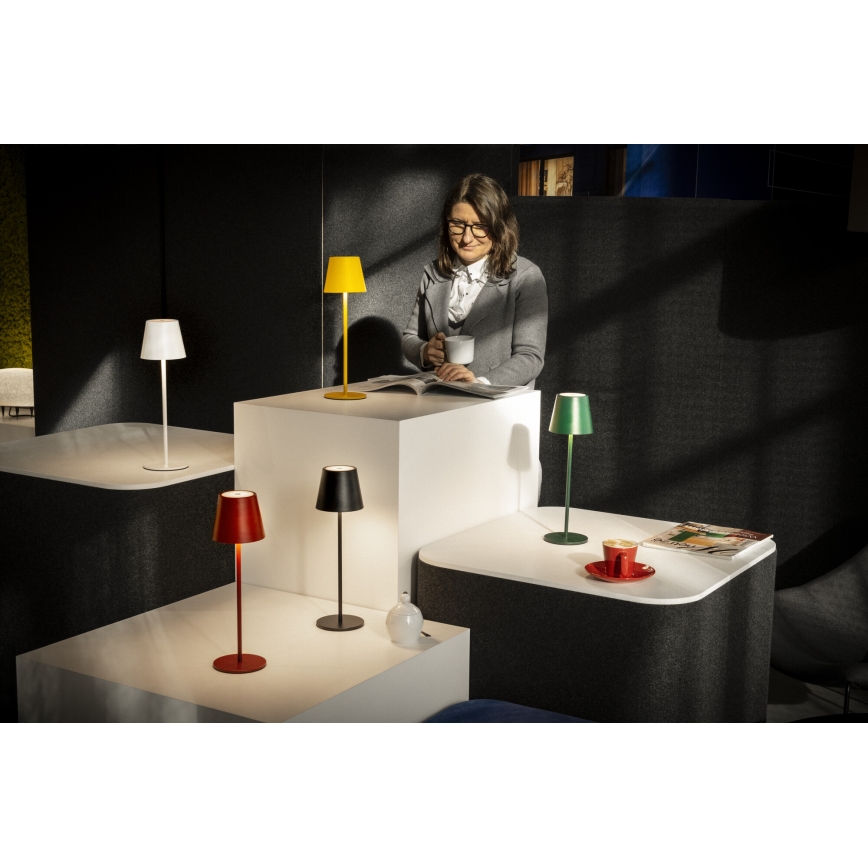 Lampe de table à intensité variable rechargeable INITA LED/1,2W/1800 mAh IP54 jaune