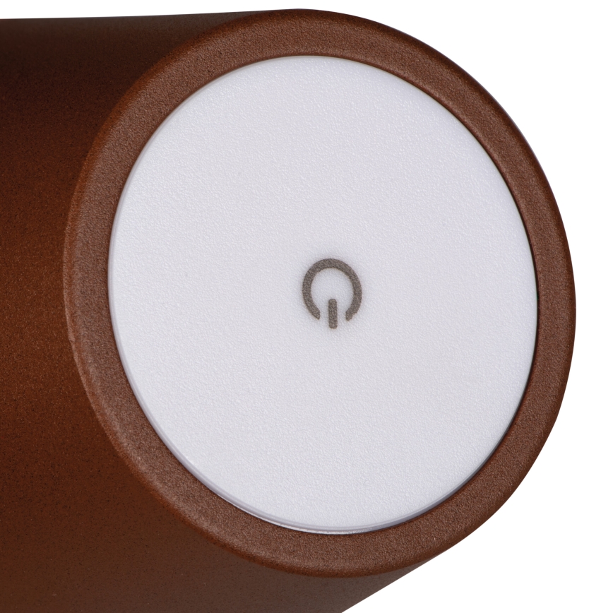 Lampe de table à intensité variable rechargeable INITA LED/1,2W/1800 mAh IP54 marron