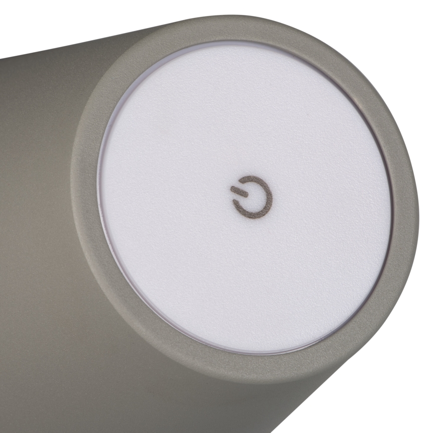 Lampe de table à intensité variable rechargeable INITA LED/1,2W/1800 mAh IP54 gris