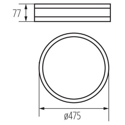 Plafonnier JASMIN 3xE27/20W/230V d. 47,5 cm chêne doré