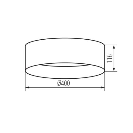 LED Plafondlamp RIFA LED/17,5W/230V 3000K wit